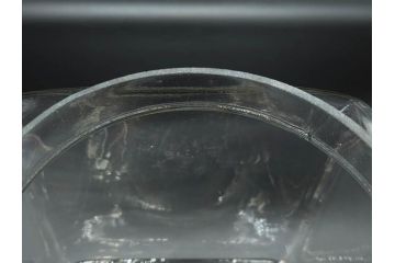 アンティーク雑貨　当時物　デッドストック　アルミ蓋　シンプルで使い勝手の良いガラス瓶(角型、角瓶、キャニスター、ガラスビン、菓子瓶、硝子、フタ付き、小物入れ、ディスプレイ雑貨、古道具、店舗什器)(R-078936)