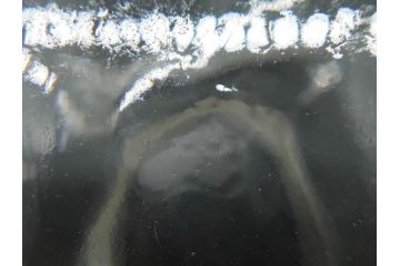アンティーク雑貨　当時物　デッドストック　アルミ蓋　どこか懐かしさを感じるガラス瓶(角型、角瓶、キャニスター、ガラスビン、菓子瓶、硝子、フタ付き、小物入れ、ディスプレイ雑貨、古道具、店舗什器)(R-078937)