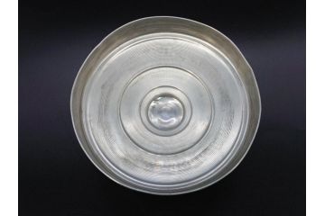 アンティーク雑貨　当時物　デッドストック　アルミ蓋　どこか懐かしさを感じるガラス瓶(角型、角瓶、キャニスター、ガラスビン、菓子瓶、硝子、フタ付き、小物入れ、ディスプレイ雑貨、古道具、店舗什器)(R-078937)