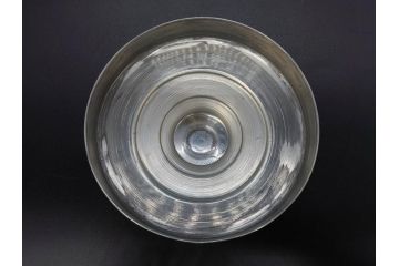 アンティーク雑貨　当時物　デッドストック　アルミ蓋　シンプルでお部屋になじみやすいガラス瓶2点セット(角型、角瓶、キャニスター、ガラスビン、菓子瓶、硝子、フタ付き、小物入れ、ディスプレイ雑貨、古道具、店舗什器)(R-078938)