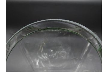 アンティーク雑貨　当時物　デッドストック　アルミ蓋　お部屋の雰囲気によく馴染むガラス瓶2点セット(角型、角瓶、キャニスター、ガラスビン、菓子瓶、硝子、フタ付き、小物入れ、ディスプレイ雑貨、古道具、店舗什器)(R-078939)