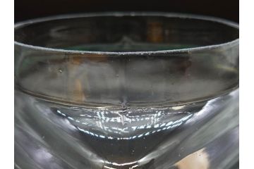 アンティーク雑貨　当時物　デッドストック　アルミ蓋　お部屋の雰囲気によく馴染むガラス瓶2点セット(角型、角瓶、キャニスター、ガラスビン、菓子瓶、硝子、フタ付き、小物入れ、ディスプレイ雑貨、古道具、店舗什器)(R-078939)