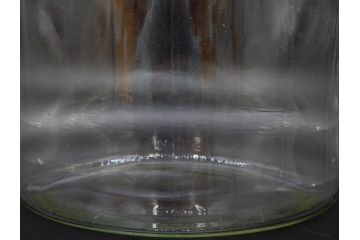 昭和初期　当時物　レトロな雰囲気漂うガラスビン(ガラス瓶、硝子、フラワーベース、花瓶、花入、花生、花器、水槽、金魚鉢、S.G.S)(R-078940