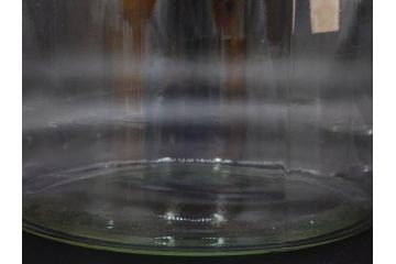 昭和初期　当時物　レトロな雰囲気漂うガラスビン(ガラス瓶、硝子、フラワーベース、花瓶、花入、花生、花器、水槽、金魚鉢、S.G.S)(R-078940
