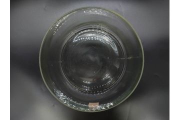 昭和初期　当時物　どんなお部屋にも合わせやすいガラスビン(ガラス瓶、硝子、フラワーベース、花瓶、花入、花生、花器、水槽、金魚鉢、S.G.S)(R-078941)