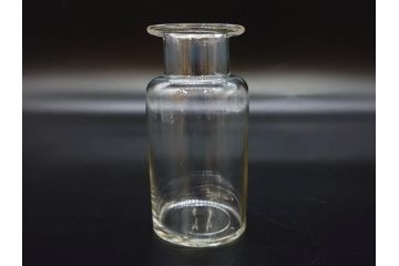 昭和初期　当時物　未使用　ロート　シャーレ　薬瓶　蓋付きガラス瓶　時代がかった味のあるガラス瓶など10個セット(ペトリ皿、メディシンボトル、実験器具、じょうご、漏斗、硝子、ビン、NAGAOKAGARASU&CO)(R-078948)