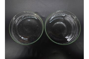 昭和初期　当時物　未使用　ロート　シャーレ　薬瓶　蓋付きガラス瓶　時代がかった味のあるガラス瓶など10個セット(ペトリ皿、メディシンボトル、実験器具、じょうご、漏斗、硝子、ビン、NAGAOKAGARASU&CO)(R-078948)