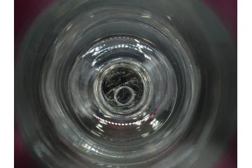大正〜昭和初期　当時物　レトロな雰囲気が漂う赤縁氷コップ2客セット(グラス、吹きガラス、和ガラス、硝子)(R-078949)