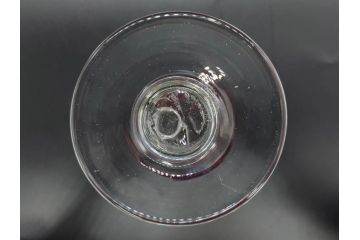 大正〜昭和初期　当時物　レトロな雰囲気が漂う赤縁氷コップ2客セット(グラス、吹きガラス、和ガラス、硝子)(R-078949)