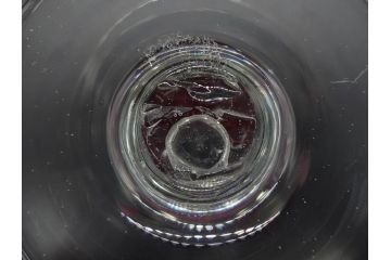 大正〜昭和初期　当時物　レトロな雰囲気が漂う赤縁氷コップ2客セット(グラス、吹きガラス、和ガラス、硝子)(R-078949)