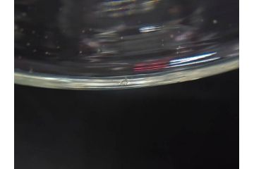 大正〜昭和初期　当時物　レトロな雰囲気が漂う赤縁氷コップ2客セット(グラス、吹きガラス、和ガラス、硝子)(R-078949)