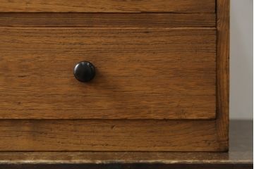 和製アンティーク　総桐(キリ)材　空間になじむシンプルなデザインの小引き出し(小物収納、卓上収納)(R-078951)