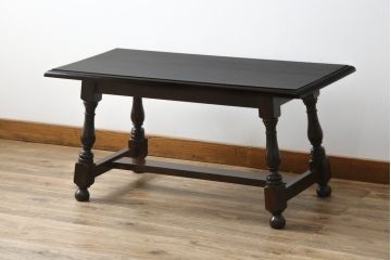 中古　美品　松本民芸家具　特注品　和洋折衷な雰囲気のお部屋と相性の良いセンターテーブル(ローテーブル、リビングテーブル)(R-078960)