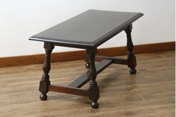 中古　美品　松本民芸家具　特注品　和洋折衷な雰囲気のお部屋と相性の良いセンターテーブル(ローテーブル、リビングテーブル)(R-078960)