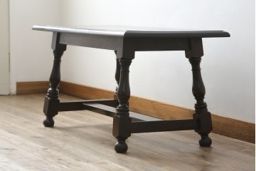 中古　美品　松本民芸家具　特注品　和洋折衷な雰囲気のお部屋と相性の良いセンターテーブル(ローテーブル、リビングテーブル)(R-078960)