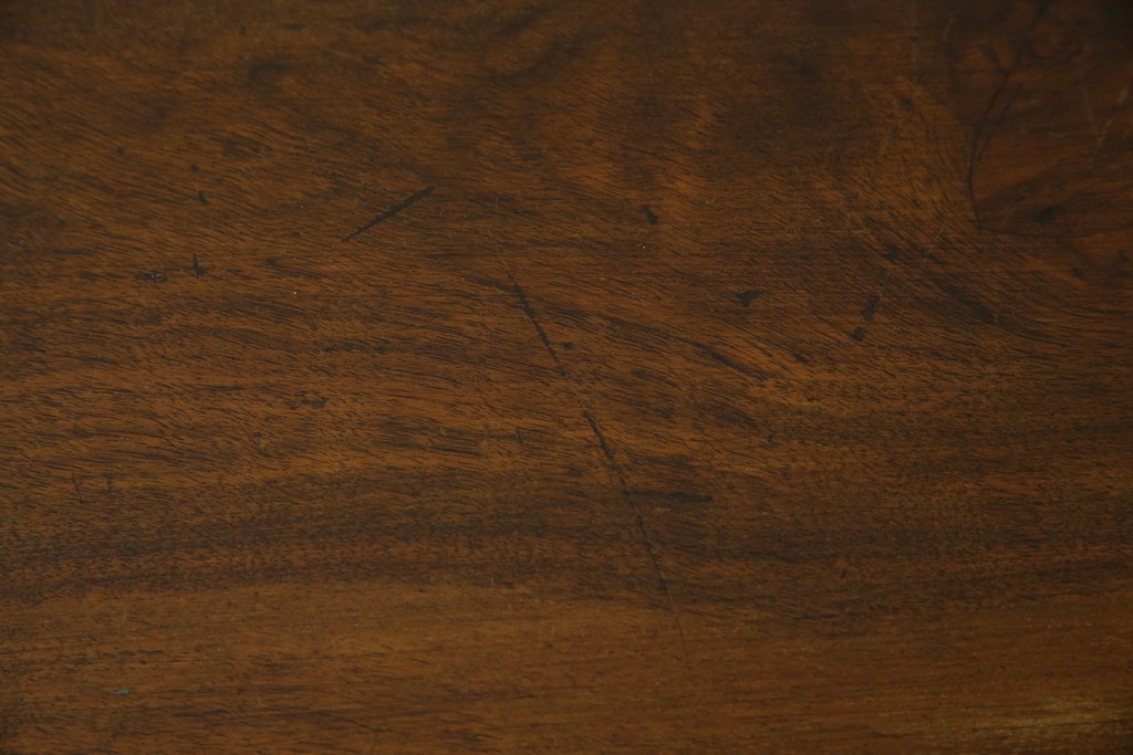 イギリスアンティーク　ウォルナット材の落ち着いた色味が素敵な猫脚コンソールデスク　(R-078971)