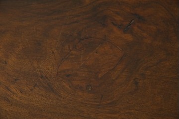 イギリスアンティーク　ウォルナット材の落ち着いた色味が素敵な猫脚コンソールデスク　(R-078971)