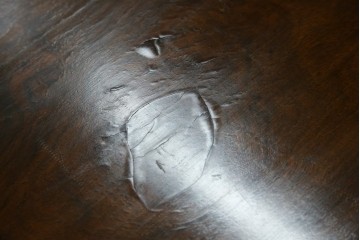 イギリスアンティーク　ウォルナット材の落ち着いた色味が素敵な猫脚コンソールデスク　(R-078971)