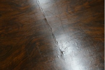 イギリスアンティーク　ウォルナット材の落ち着いた色味が素敵な猫脚コンソールデスク　(R-078971)