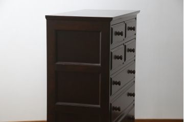 中古　美品　特注品!!　松本民芸家具　和洋どちらの空間にも馴染む整理箪笥(収納たんす、洋服タンス、衣装箪笥、引き出し、チェスト)(R-078974)