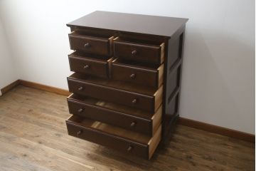 中古　美品　特注品!!　松本民芸家具　和洋どちらの空間にも馴染む整理箪笥(収納たんす、洋服タンス、衣装箪笥、引き出し、チェスト)(R-078974)