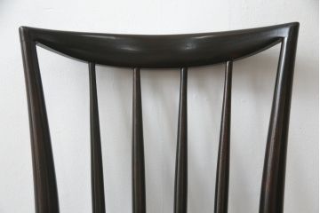 和製ビンテージ　松本民芸家具　220F型　シックな佇まいが魅力的なチェア(ダイニングチェア、板座チェア、椅子、イス、ヴィンテージ)(定価約12万円)(R-078979)