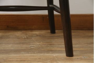 和製ビンテージ　松本民芸家具　220F型　シックな佇まいが魅力的なチェア(ダイニングチェア、板座チェア、椅子、イス、ヴィンテージ)(定価約12万円)(R-078979)