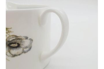 イギリス　WEDGWOOD(ウェッジウッド)　Susie Cooper(スージー・クーパー)　GLEN MIST(グレンミスト)　ティータイムを充実させるティーポッド&クリーマー(花、フラワー、ミルクジャー、ミルクポット、磁器、洋食器、ボーンチャイナ、英国)(R-079006)