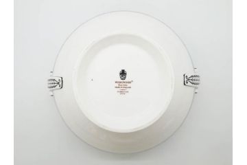 イギリス　WEDGWOOD(ウェッジウッド)　FLORENTINE TURQUOISE(フロレンティーン ターコイズ)　クラシックなデザインの気品あふれるチュリーン(グロテスク文様、フルーツ、果物、チューリン、スープボウル、ふかひれ皿、ポット、蓋付き、洋食器、英国)(R-079013)
