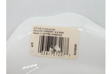 イギリス　WEDGWOOD(ウェッジウッド)　FLORENTINE TURQUOISE(フロレンティーン ターコイズ)　フォーマルで食卓が華やぐスーププレート2枚&スクエアプレート1枚セット(グロテスク文様、フルーツ、果物、スープ皿、変形皿、洋食器、英国)(R-079015)