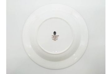 イギリス　WEDGWOOD(ウェッジウッド)　FLORENTINE TURQUOISE(フロレンティーン ターコイズ)　フォーマルで食卓が華やぐスーププレート2枚&スクエアプレート1枚セット(グロテスク文様、フルーツ、果物、スープ皿、変形皿、洋食器、英国)(R-079015)