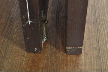 アンティーク建具　総ナラ材　レトロな雰囲気漂う両開きドア1対2セット(ガラス扉、玄関扉)(R-079020)