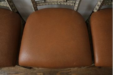 中古　アジア民芸家具　優雅で繊細な螺鈿(ラデン)細工が美しいダイニングチェア6脚セット(アームレスチェア、椅子、イス)(定価6脚で推定約140万円)(R-079021)