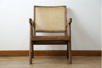 ヴィンテージ家具　gallery WAN(ギャラリーワン)取り扱い　Pierre Jeanneret(ピエール ジャンヌレ)　チーク材　オリジナル レター入り　P.U./C.H./L.I.b-78　イージーチェア　(R-079022)