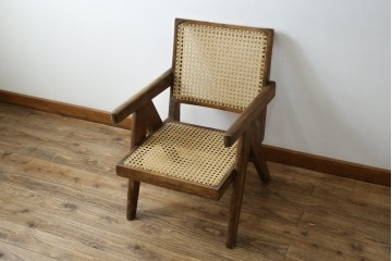 ヴィンテージ家具　gallery WAN(ギャラリーワン)取り扱い　Pierre Jeanneret(ピエール ジャンヌレ)　チーク材　オリジナル レター入り　P.U./C.H./L.I.b-78　イージーチェア　(R-079022)