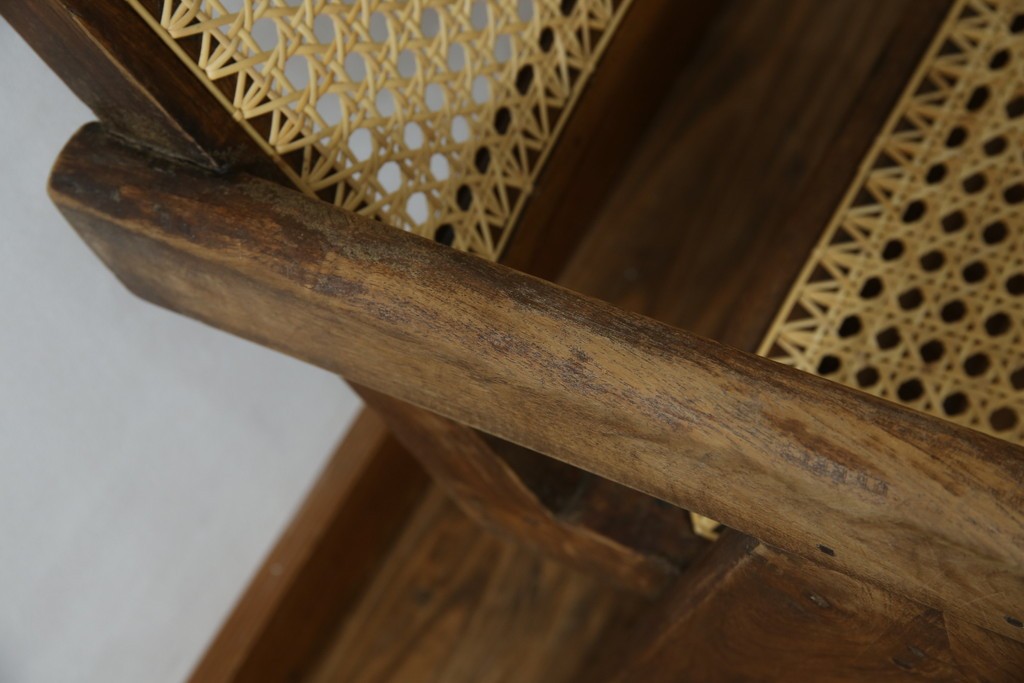 ヴィンテージ家具　gallery WAN(ギャラリーワン)取り扱い　Pierre Jeanneret(ピエール ジャンヌレ)　チーク材　オリジナル レター入り　P.U./C.H./L.I.b-78　イージーチェア　(R-079022)