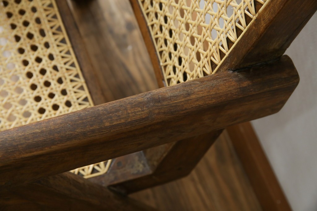 ヴィンテージ家具　gallery WAN(ギャラリーワン)取り扱い　Pierre Jeanneret(ピエール ジャンヌレ)　チーク材　オリジナル レター入り　P.U./C.H./L.I.b-78　イージーチェア　(R-079022)