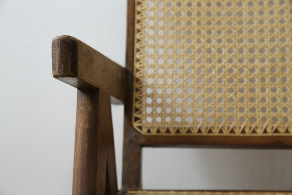 ヴィンテージ家具　gallery WAN(ギャラリーワン)取り扱い　Pierre Jeanneret(ピエール ジャンヌレ)　チーク材　オリジナル レター入り　P.U./C.H./L.I.b-78　イージーチェア　(R-079022)