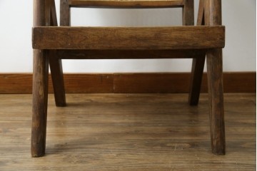 ヴィンテージ家具　gallery WAN(ギャラリーワン)取り扱い　Pierre Jeanneret(ピエール ジャンヌレ)　チーク材　オリジナル レター入り　P.U./C.H./L.I.b-78　イージーチェア　(R-079022)