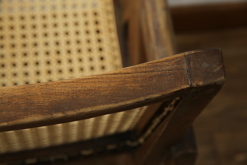 ヴィンテージ家具　gallery WAN(ギャラリーワン)取り扱い　Pierre Jeanneret(ピエール ジャンヌレ)　チーク材　オリジナル レター入り　P.U./C.H./L.I.b-78　イージーチェア　(R-079022)