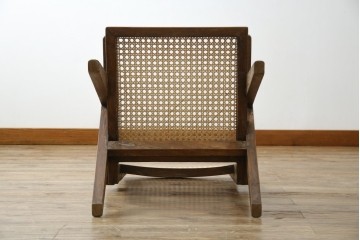 ヴィンテージ家具　gallery WAN(ギャラリーワン)取り扱い　Pierre Jeanneret(ピエール ジャンヌレ)　チーク材　オリジナル レター入り　P.U./C.H./L.I.b-78　イージーチェア　(R-079022)