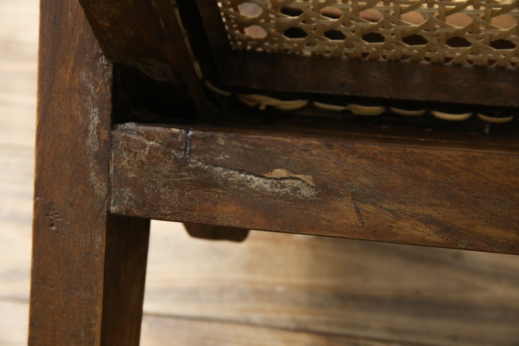 ヴィンテージ家具　gallery WAN(ギャラリーワン)取り扱い　Pierre Jeanneret(ピエール ジャンヌレ)　チーク材　オリジナル レター入り　P.U./C.H./L.I.b-78　イージーチェア　(R-079022)