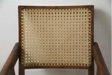 ビンテージ　gallery WAN(ギャラリーワン)取り扱い　Pierre Jeanneret(ピエール ジャンヌレ)　チーク材　オリジナル レター入り　P.U./C.H./L.I.b-78　イージーチェア(アームチェア、ラウンジチェア、椅子、イス)(R-079022)