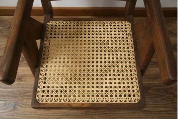ビンテージ　gallery WAN(ギャラリーワン)取り扱い　Pierre Jeanneret(ピエール ジャンヌレ)　チーク材　オリジナル レター入り　P.U./C.H./L.I.b-78　イージーチェア(アームチェア、ラウンジチェア、椅子、イス)(R-079022)