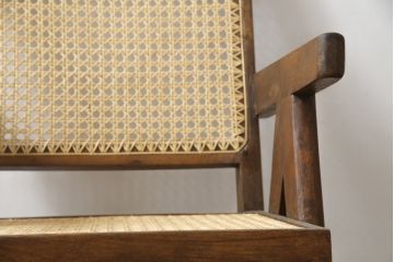 ビンテージ　gallery WAN(ギャラリーワン)取り扱い　Pierre Jeanneret(ピエール ジャンヌレ)　チーク材　オリジナル レター入り　P.U./C.H./L.I.b-78　イージーチェア(アームチェア、ラウンジチェア、椅子、イス)(R-079022)