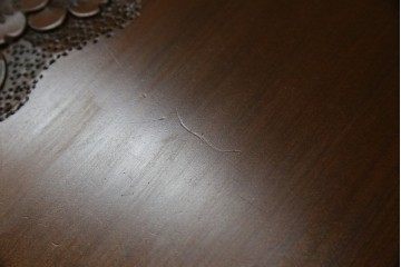 中古　美品　軽井沢彫り　満開の桜の彫刻をあしらった優美なドレッシングチェスト　(R-079024)