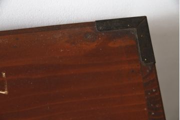 和製アンティーク　前面欅(ケヤキ)材　趣のある佇まいが魅力的な山形県最上地方の小箪笥(和たんす、収納タンス、整理たんす、時代箪笥、引き出し、サイドチェスト)(R-079026)