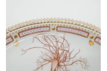 デンマーク　ROYAL COPENHAGEN(ロイヤルコペンハーゲン)　フローラダニカ　20/3566　細部まで繊細に描かれた花が上品なプレート(金彩、フラワー、ディッシュ、大皿、洋食器、北欧)(R-079041)　
