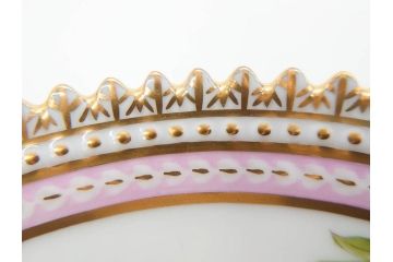 デンマーク　ROYAL COPENHAGEN(ロイヤルコペンハーゲン)　フローラダニカ　615　黄色い花が印象的で優雅なプレート(金彩、フラワー、ディッシュ、小皿、銘々皿、洋食器、北欧)(R-079043)