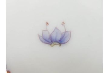 デンマーク　ROYAL COPENHAGEN(ロイヤルコペンハーゲン)　フローラダニカ　621　丹念に描かれた花のデザインが見事なプレート(フラワー、金彩、中皿、ディッシュ、ケーキプレート、洋食器、北欧)(R-079044)　